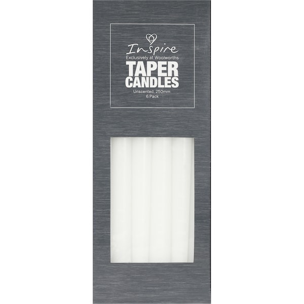Woolworths Essential Candle Taper 6 Pack