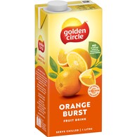 Golden Circle Drinks Orange Burst Fruit Drink