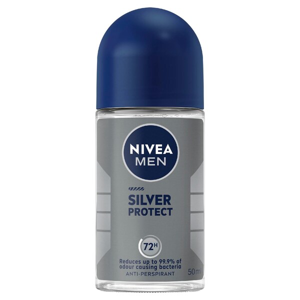 Nivea Anti Perspirant Deodorant Roll On Silver Protection 50mL