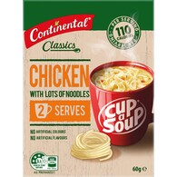 Continental Classics Cup A Soup Chicken With Lots Of Noodles