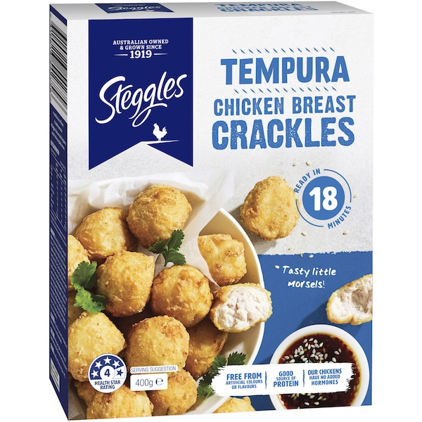 Steggles Tempura Chicken Crackles 400g