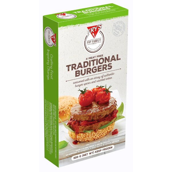Fry's Family Traditional Burgers Meat Free 320g