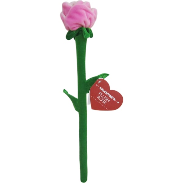 Valentine's Day Plush Rose Pink Each