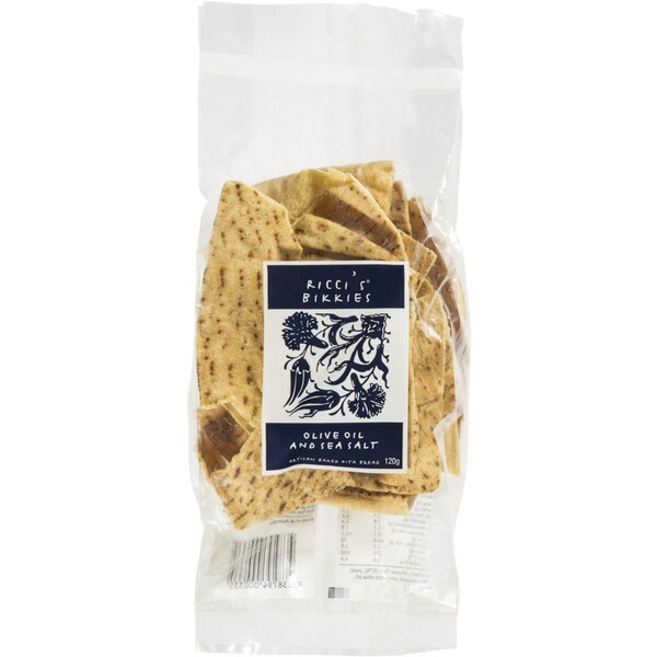 Ricci's Bikkies Olive Oil & Sea Salt Turkish Bread 120G