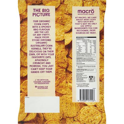 Macro Organic Corn Chips Spicy Bbq 200g bunch