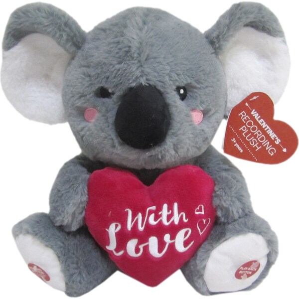 Valentine's Day Voice Recording Plush Koala Each