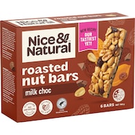 Nice & Natural Roasted Nut Bars Milk Choc