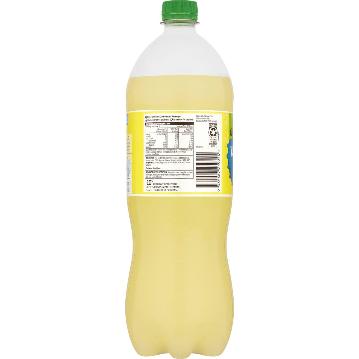 Woolworths Lemon Bottle 1.25l bunch