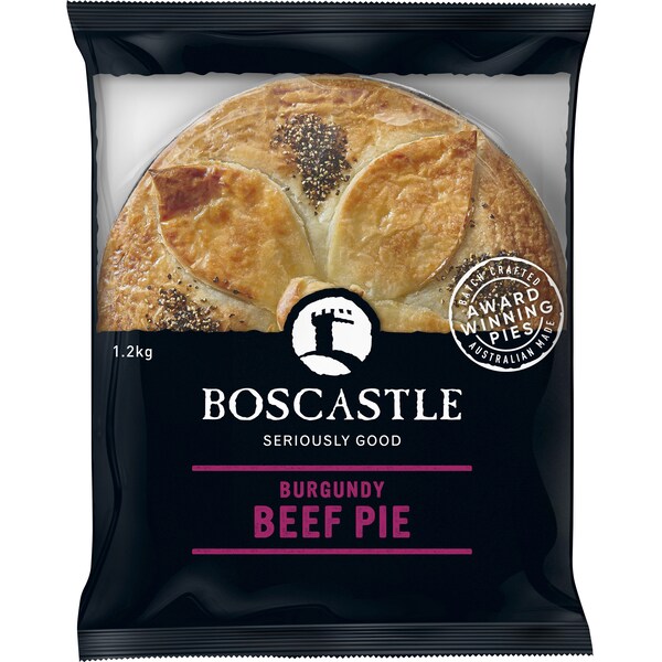 Boscastle Burgundy Beef Pie 1.2kg