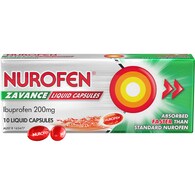 Nurofen Zavance Fast Pain Relief Liquid Capsules Ibuprofen
