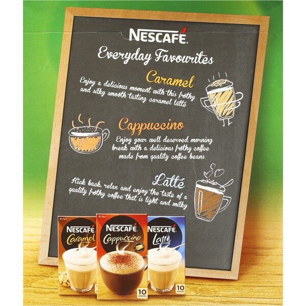 Nescafe Coffee Sachets Hazelnut Latte 20pk