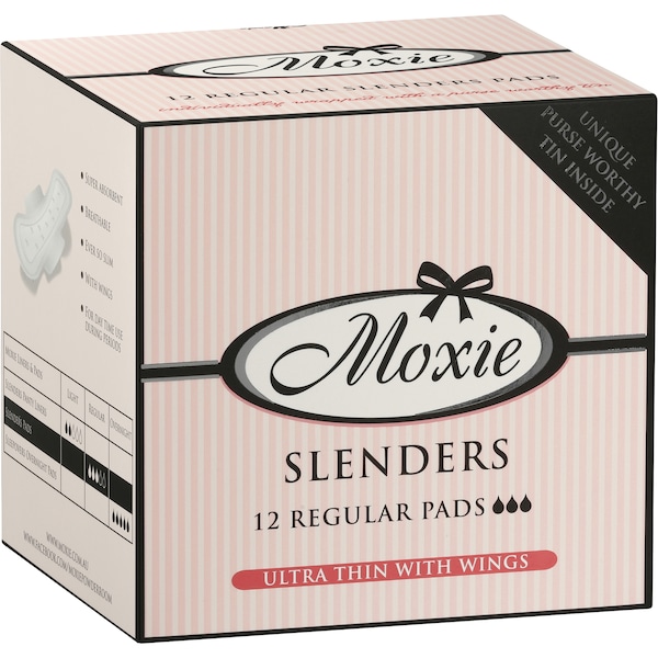 Moxie Slenders Pads For Day Time 12 Pack