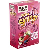 Nice & Natural Fruit Strings School Snacks Gluten Free