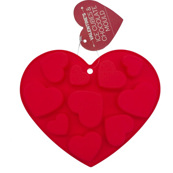 Valentine's Day Silicone Ice Cube & Chocolate Mould Each