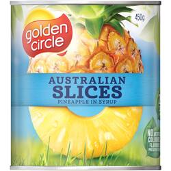 Golden Circle Australian Canned Fruit Tinned Pineapple Slices In Syrup 450g