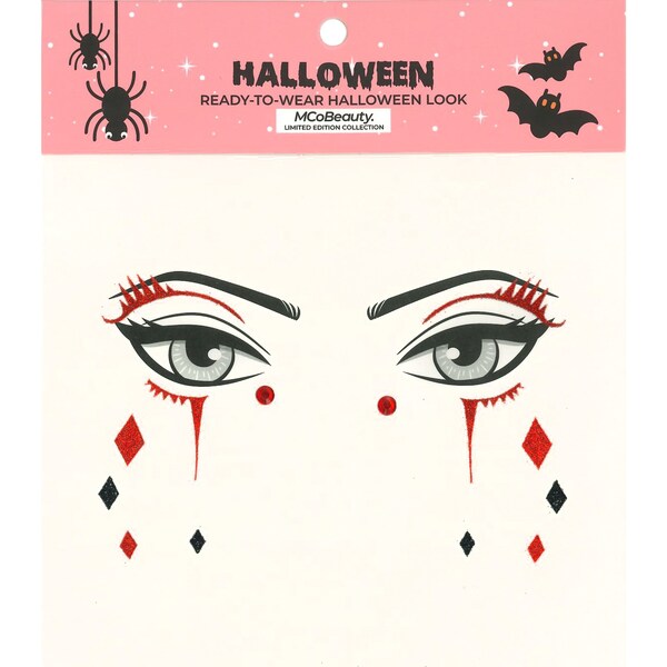 MCoBeauty Halloween Ready To Wear Face Gems Joker Each