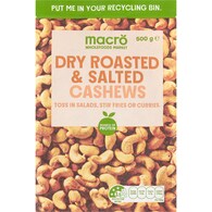 Macro Dry Roasted & Salted Cashews Nuts