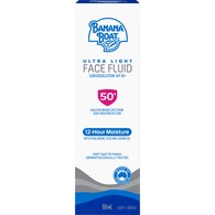 Banana Boat SPF 50+ Ultra Light Face Fluid Sunscreen Lotion