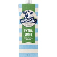 Devondale Extra Light Long Life Milk UHT