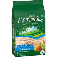 Morning Sun Naturual Style Muesli  97% Fat Free Breakfast Cereal