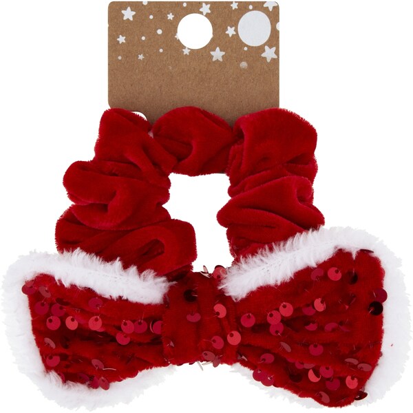 Christmas Christmas Robbin Scrunchie Bow Each