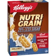 Kellogg's Nutri Grain 25% Less Sugar Vanilla Malt Flavour