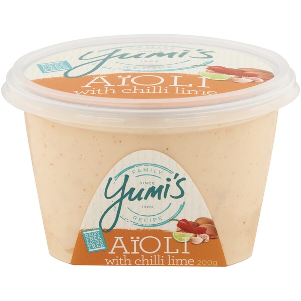 Yumi's Dips Aioli With Chilli & Lime 200g