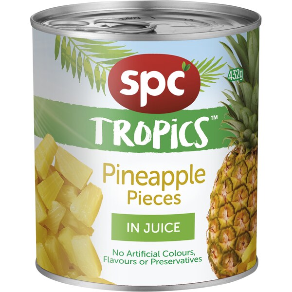 SPC Tropics Pineapple Pieces In Juice 432g