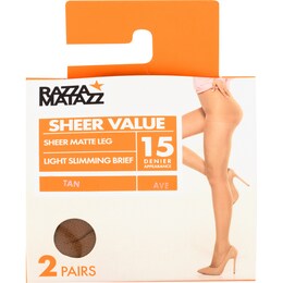 Razzamatazz Pantyhose Control Brazen Tall 2 pack – Woolworths