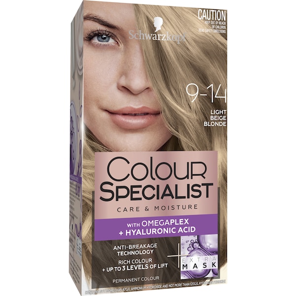 Schwarzkopf Colour Specialist Hair Colour 9-14 Light Beige Blonde each
