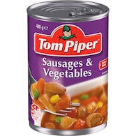 Tom Piper Sausages & Vegetables Canned Meal