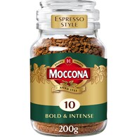 Moccona Freeze Dried Instant Coffee Espresso Style Bold & Intense