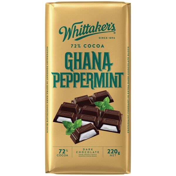Whittaker's Block Ghana Peppermint 220g