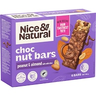 Nice & Natural Milk Choc Nut Bars Peanut & Almond