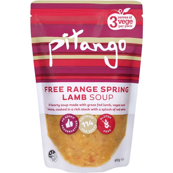 Pitango Organic Soup Spring Lamb 600g