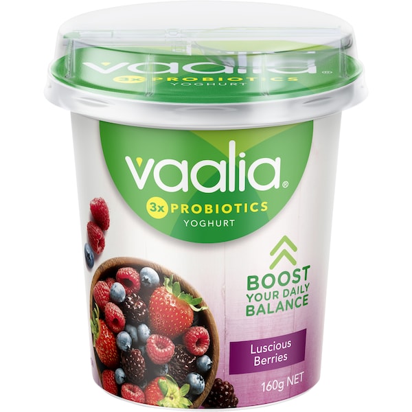 Vaalia Low Fat Berries Yoghurt 160g