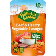 Rafferty's Garden Baby Food Pouch Beef & Veg Italian Lasagne 10+ Months