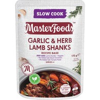 MasterFoods Garlic & Herb Lamb Shanks Slow Cook Recipe Base