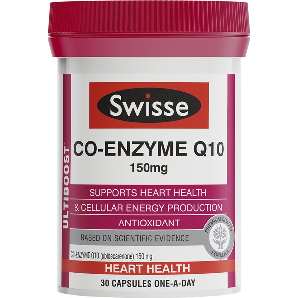 Swisse Ultiboost Co Enzyme q10 150mg Caps 30 Pack