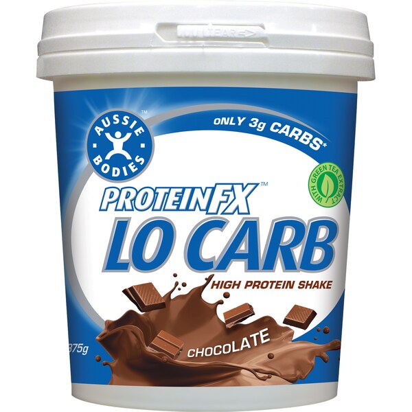 Aussie Bodies  Protein Fx Lo Carb Powder Chocolate 375g