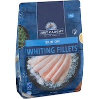 Just Caught Whiting Fillets Skin On
