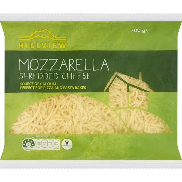 Hillview Mozzarella Shredded Cheese 700g