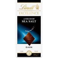 Lindt Excellence Sea Salt  Dark Chocolate Block