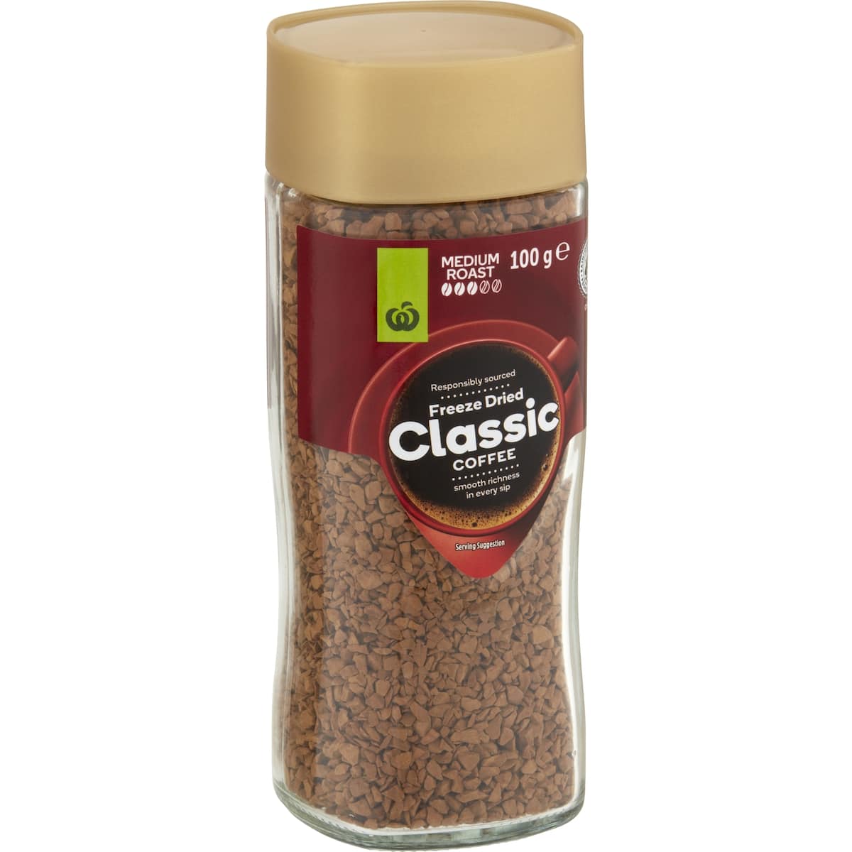 Woolworths Freeze Dried Coffee Original 100g bunch