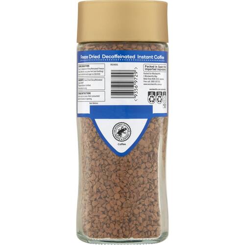 Woolworths Freeze Dried Coffee Decaf 100g bunch