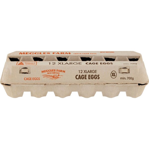 Meggles Farm 12 X Large Cage Eggs 700g