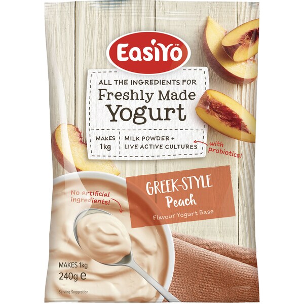 Easiyo Yogurt Base Peaches & Cream 240g