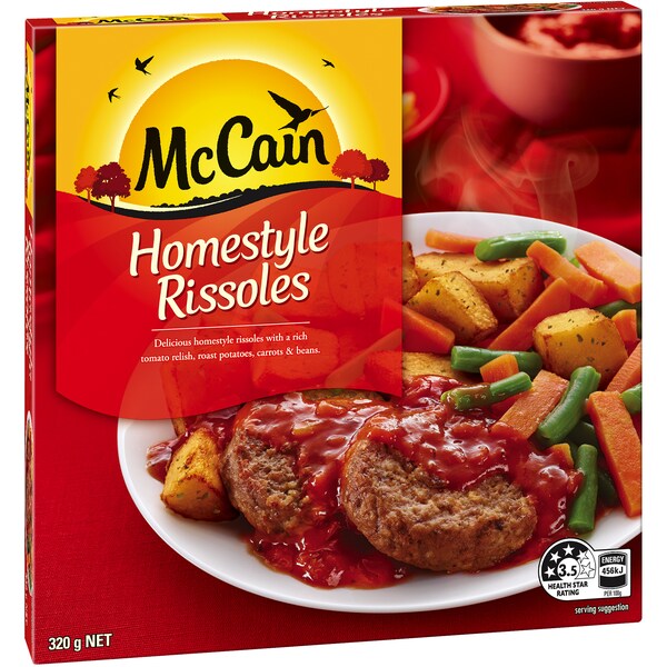 McCain Dinner Homestyle Rissoles 320g
