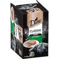 Dine Wet Cat Food Classic Terrine With Chicken Tray