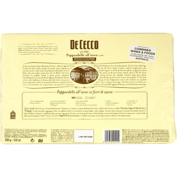 De Cecco Pappardelle Matasse 101d 500g